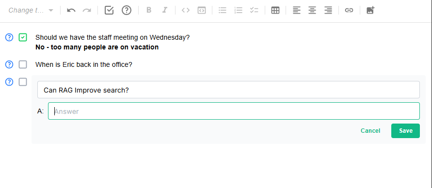 Inline Question